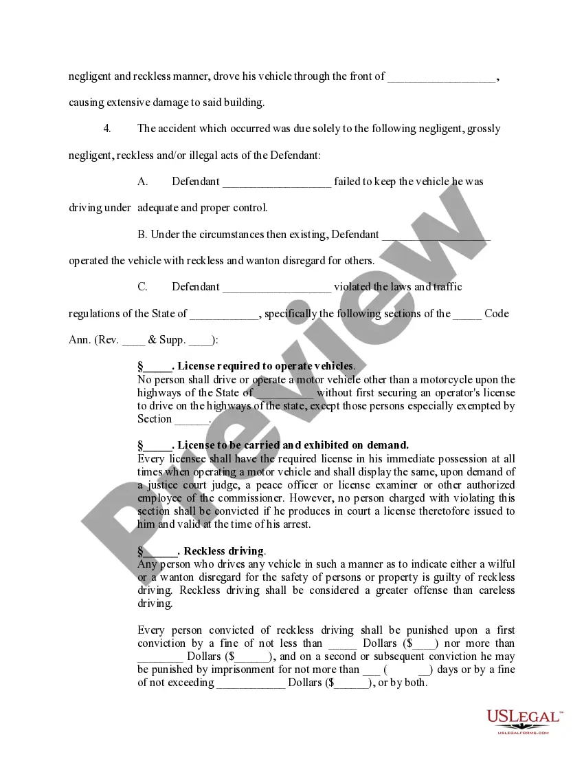 Get Complaint Property Damage Preview Complaint Property Damage