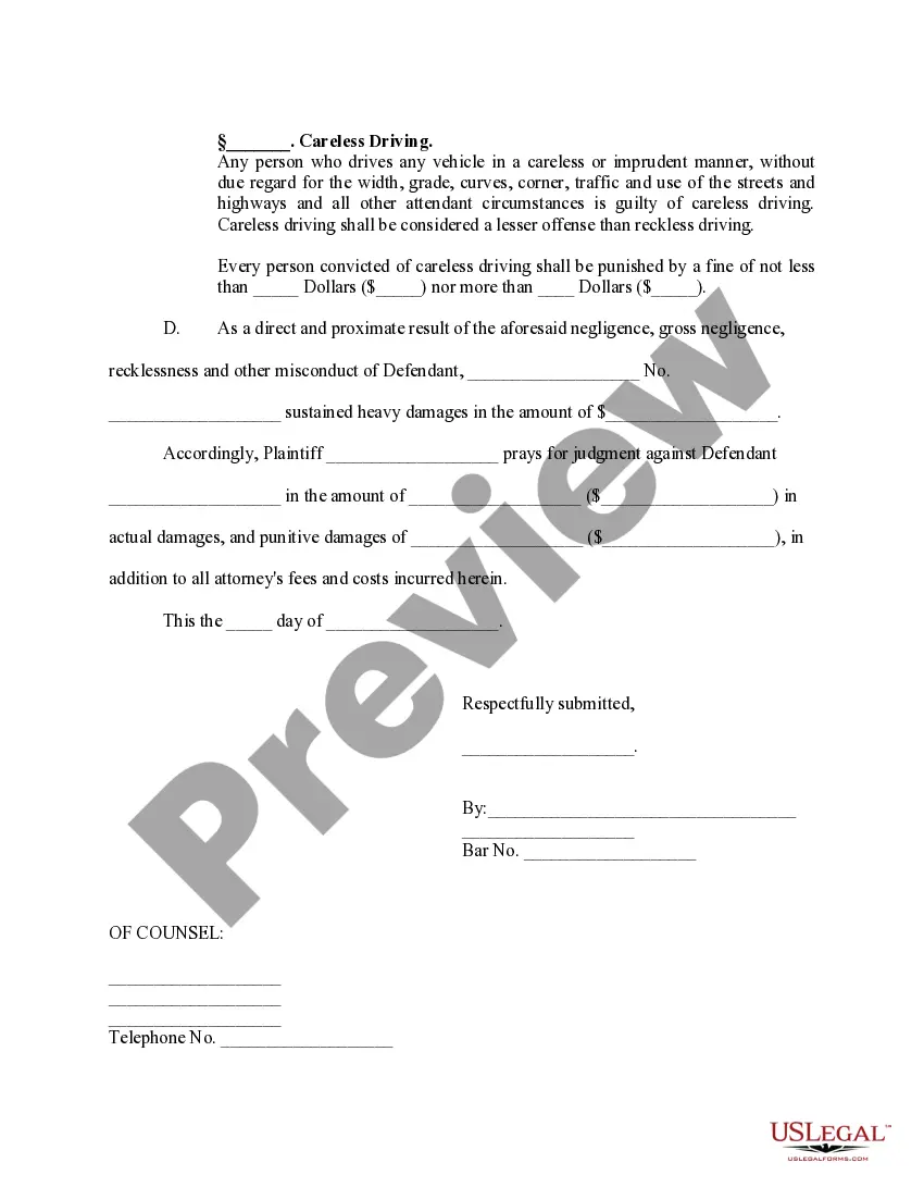 Get Complaint Property Damage Preview Complaint Property Damage