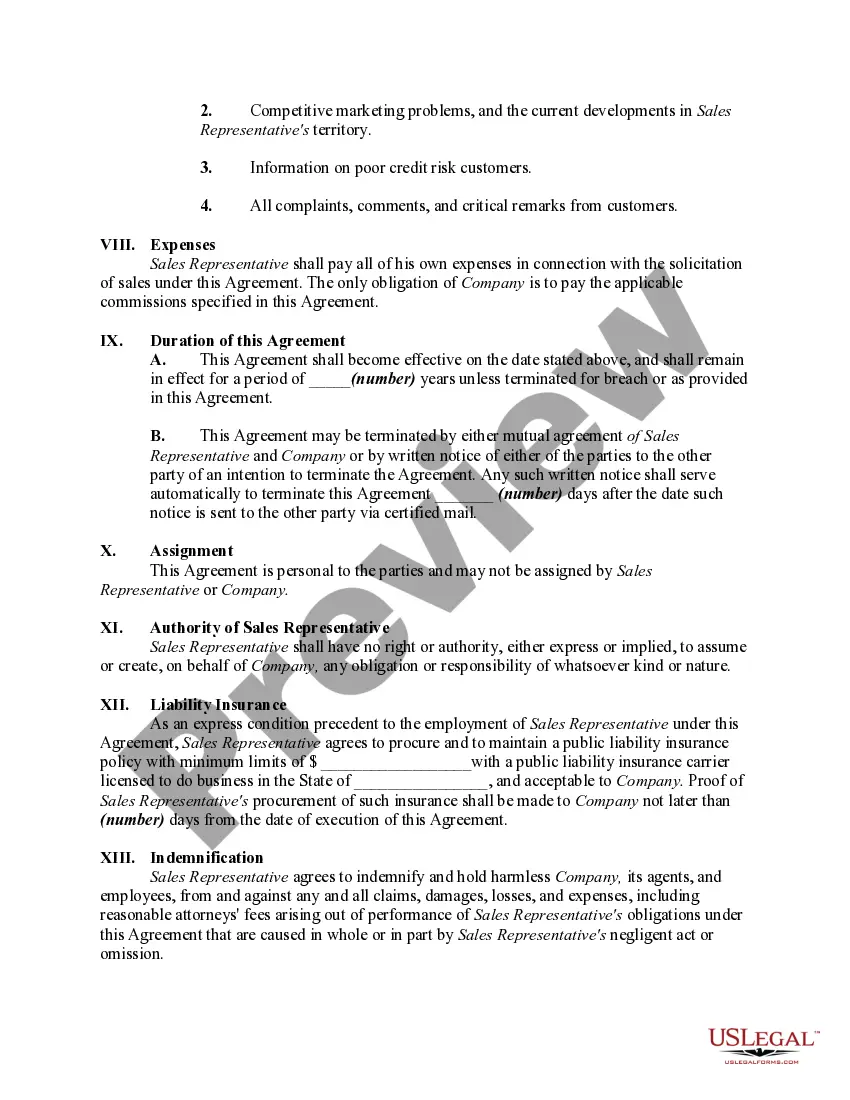 Get Agreement between a Distributor and Sales Representative Preview Agreement between a Distributor and Sales Representative