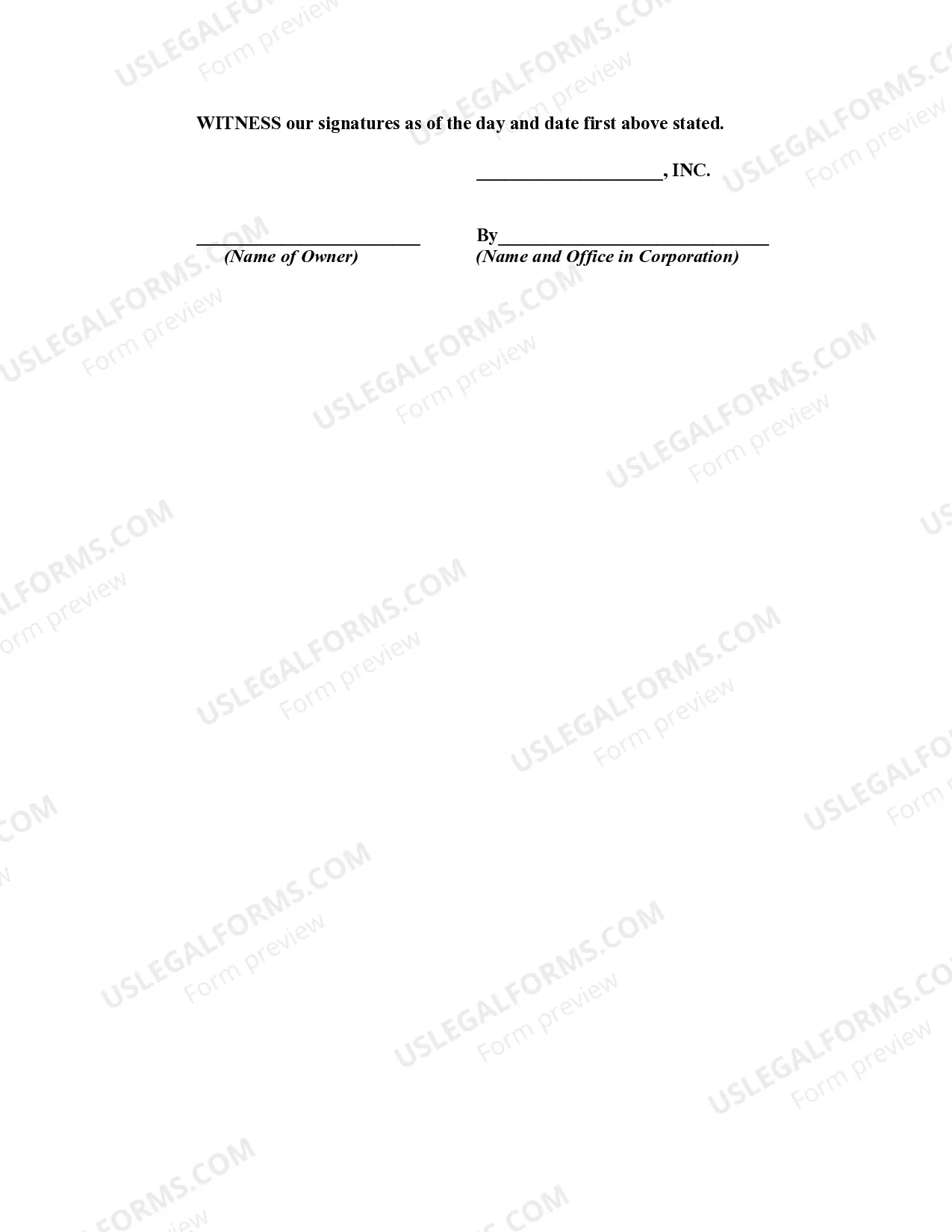 Preview Agreement with Plumbing Contractor for Installation and Construction in a Commercial Building