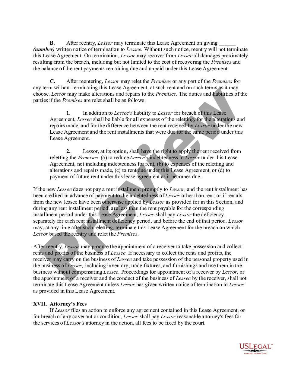 page 4 Lease of Restaurant preview