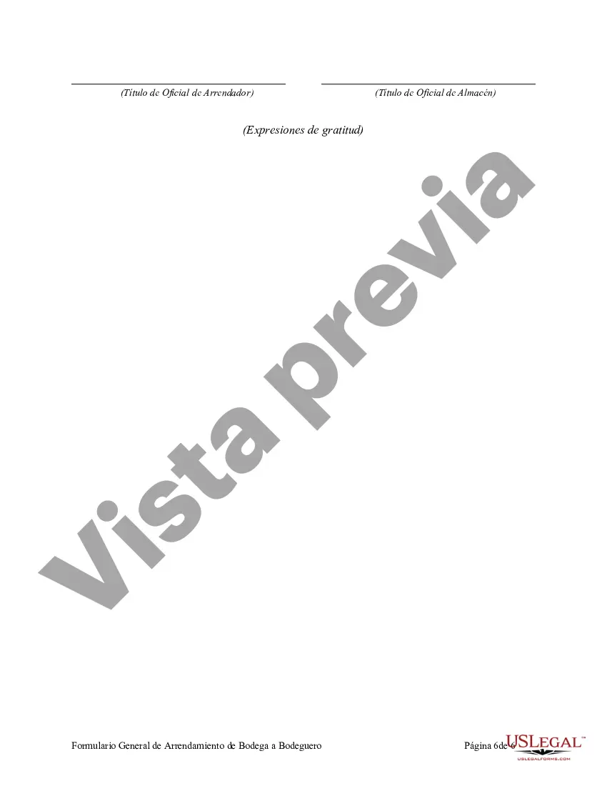 Preview Formulario General de Arrendamiento de Bodega a Bodeguero