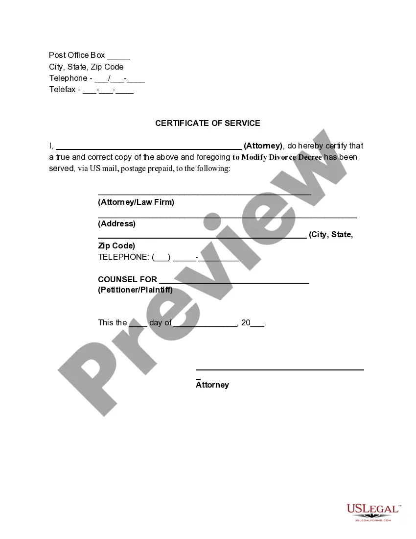 Get Motion for Modification or Amendment of Prior Custody Order in Divorce Decree to Obtain Sole Custody of Minor Child Due to Unfitness of Custodial Parent Preview Motion for Modification or Amendment of Prior Custody Order in Divorce Decree to Obtain Sole Custody of Minor Child Due to Unfitness of Custodial Parent