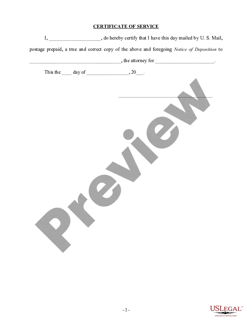 Get Notice to Take Deposition - Discovery Preview Notice to Take Deposition - Discovery