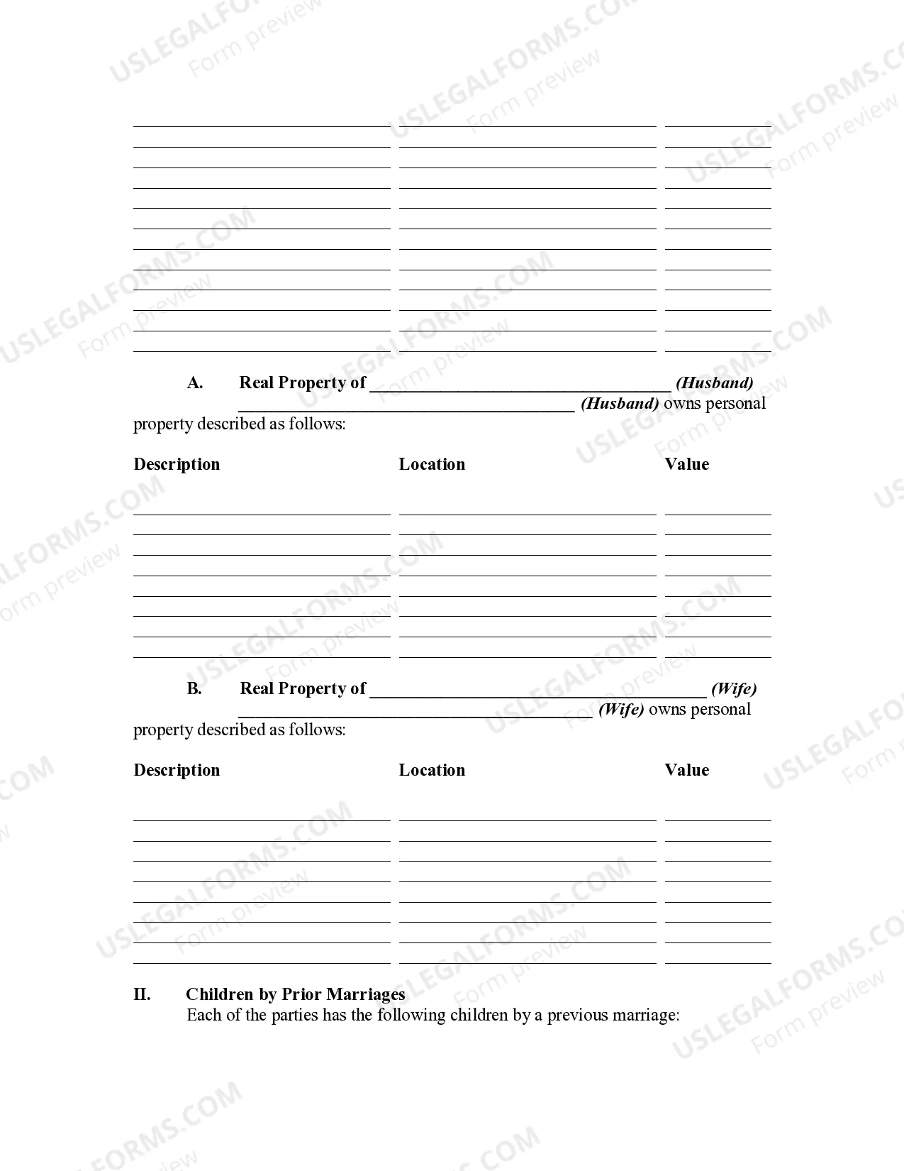 Preview Prenuptial Marital Property Agreement Waiving right to Elect to Take Against the Surviving Spouse - Separate or Community Property