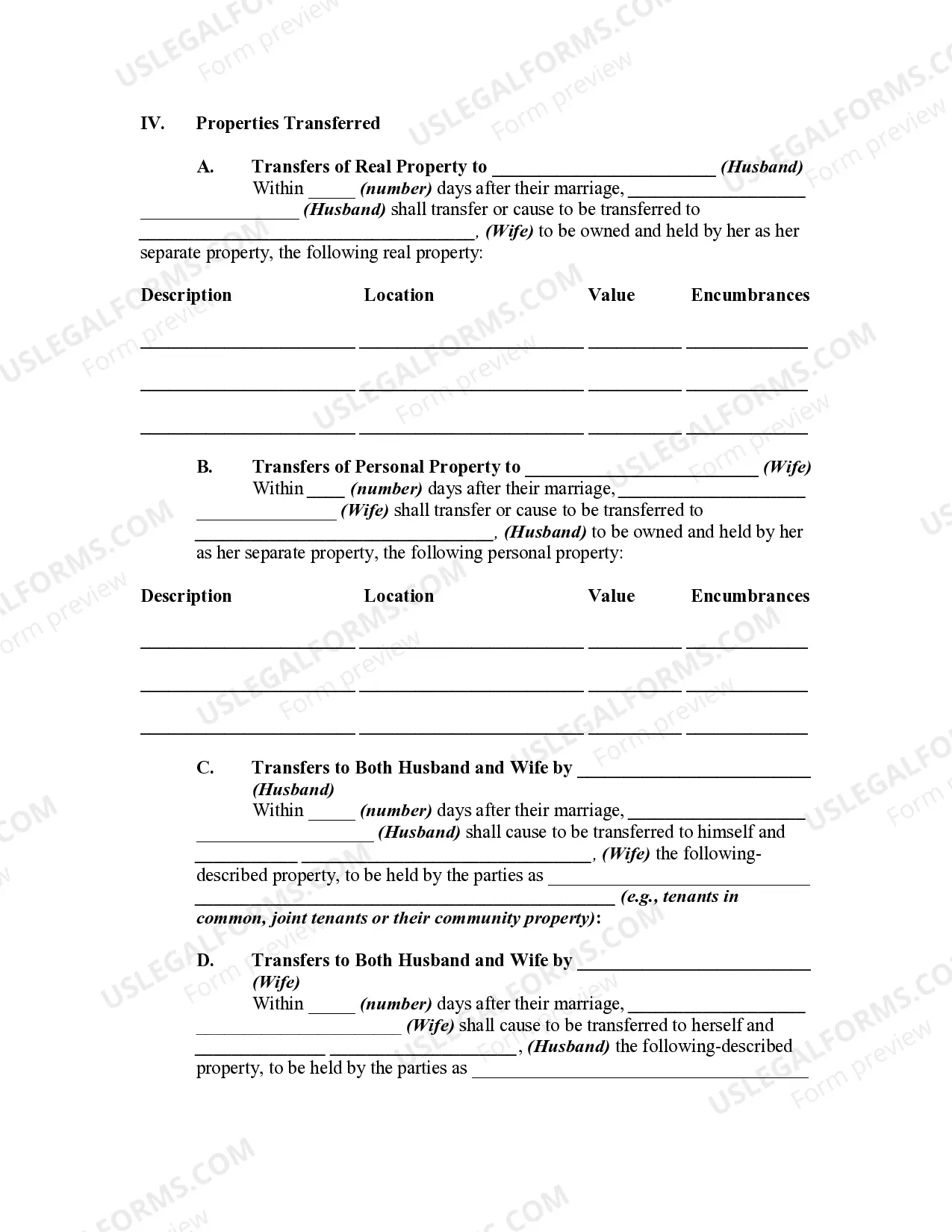 Preview Prenuptial Marital Property Agreement Waiving right to Elect to Take Against the Surviving Spouse - Separate or Community Property
