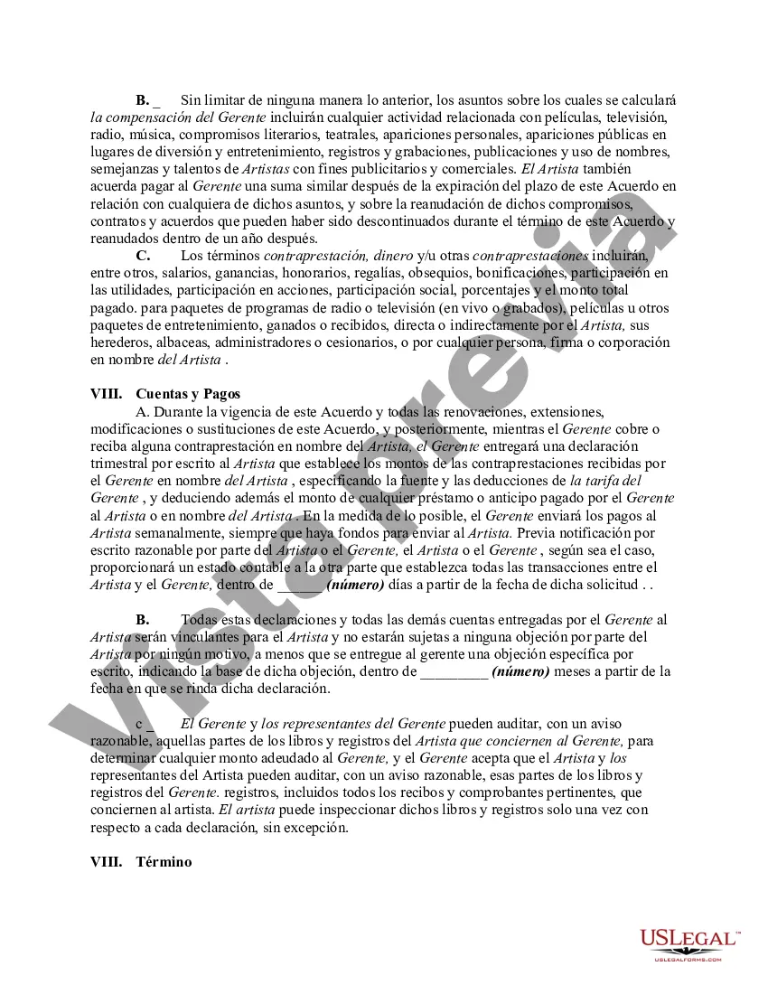 Preview Acuerdo Laboral Entre Músico y Gestor Personal