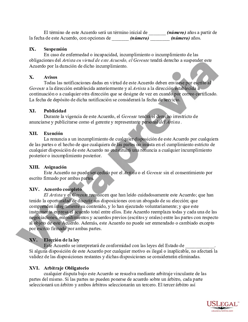 Preview Acuerdo Laboral Entre Músico y Gestor Personal