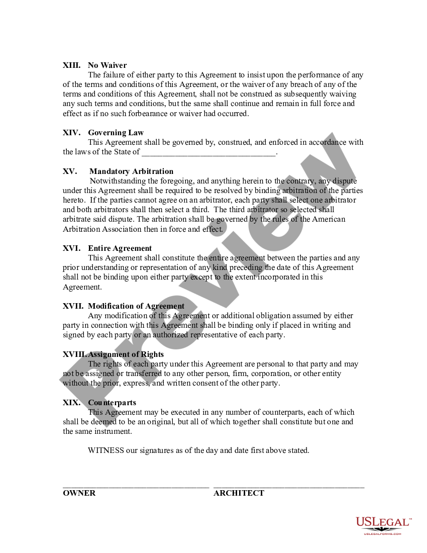 Idaho Agreement for Employment of Landscape Architect as Self ...