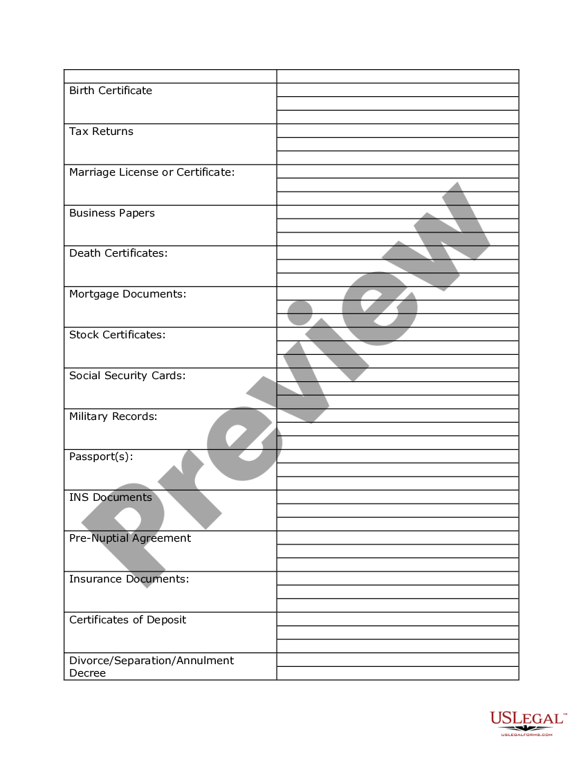 Personal Inventory Worksheet For Aa Us Legal Forms 1214