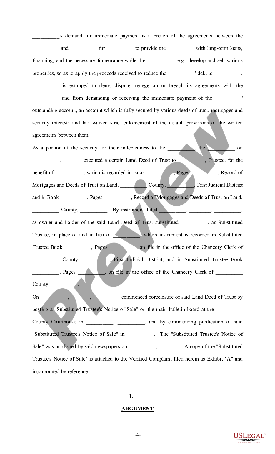 page 3 Sample Brief - Injunction preview