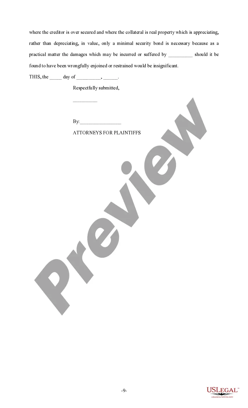 Get Sample Brief - Injunction Preview Sample Brief - Injunction