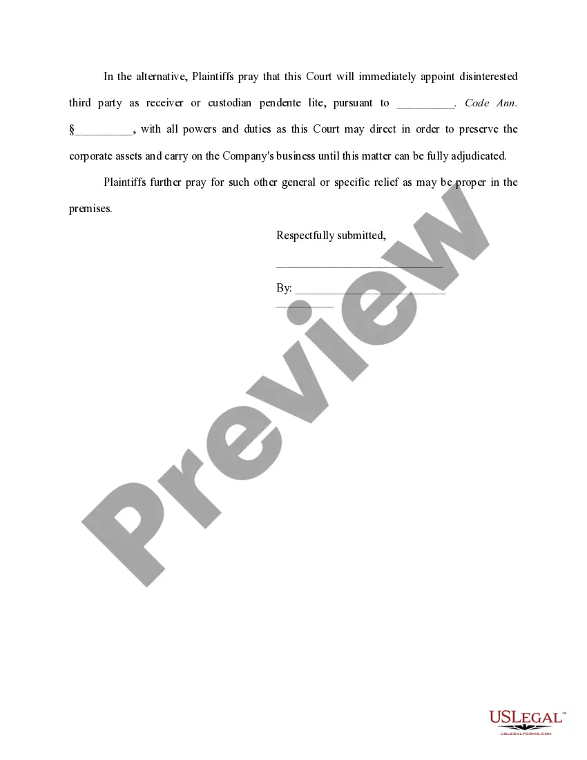 Get Complaint for Temporary Restraining Order, Preliminary Injunction and Permanent Injunction Preview Complaint for Temporary Restraining Order, Preliminary Injunction and Permanent Injunction