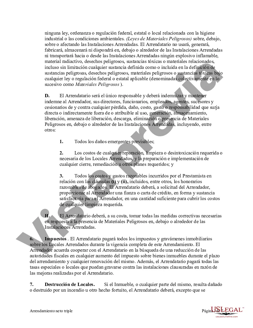 Preview Arrendamiento neto triple