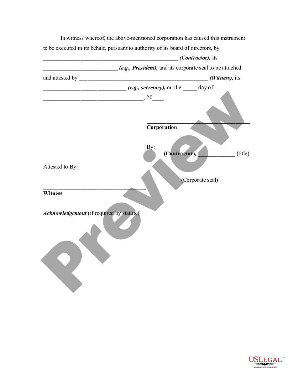 Certificate Of Satisfaction Construction US Legal Forms