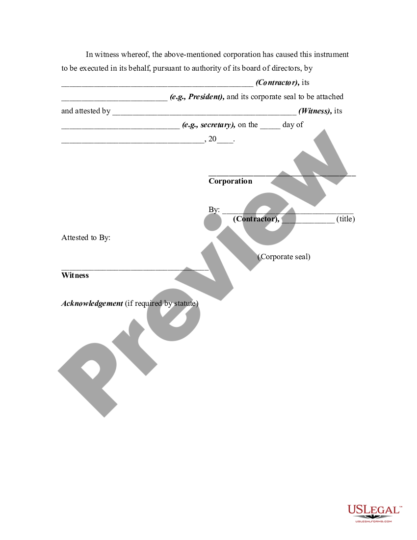 Certificate Of Satisfaction Construction US Legal Forms