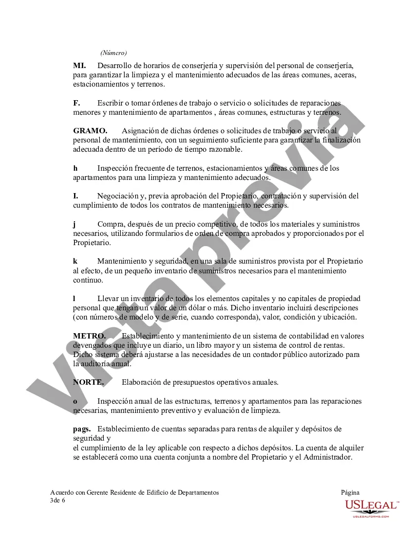 Preview Acuerdo con Gerente Residente de Edificio de Departamentos