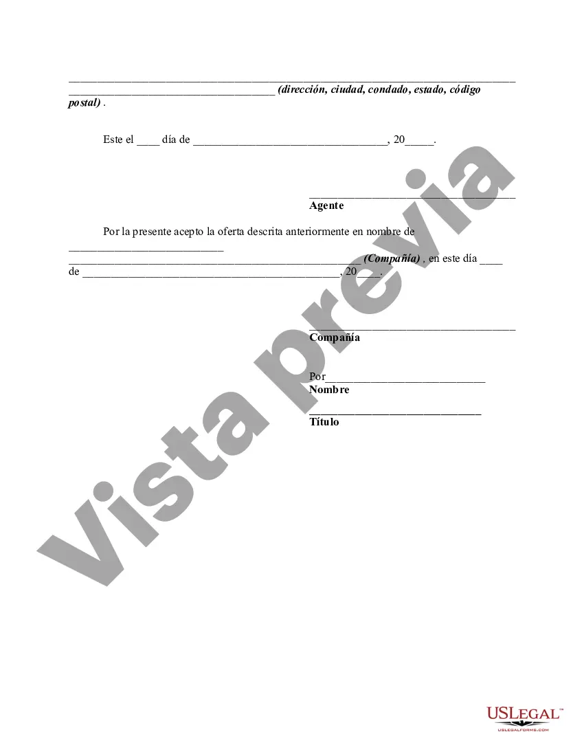 Preview Carta Comercial Ofreciendo Representación como Agente General de Ventas
