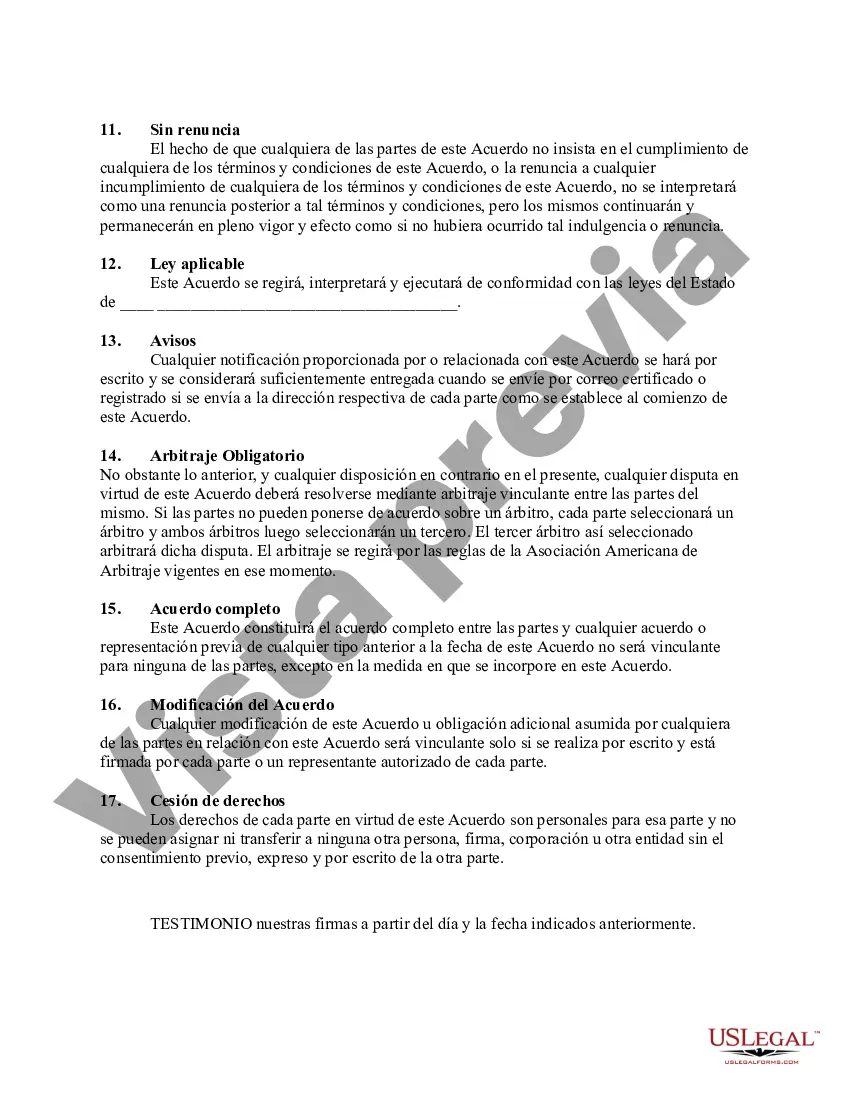 Preview Acuerdo para realizar un estudio de efectividad publicitaria entre un consultor y un anunciante