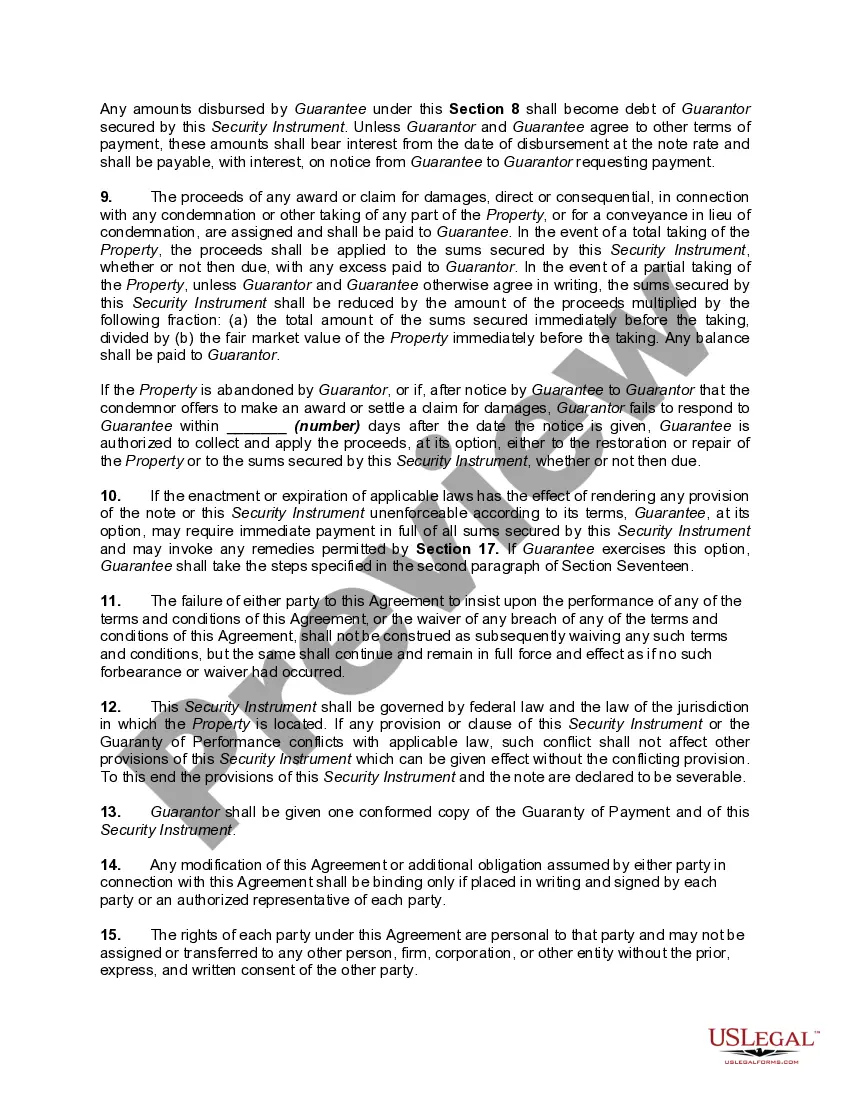 Get Mortgage Securing Guaranty of Performance of Lease Preview Mortgage Securing Guaranty of Performance of Lease