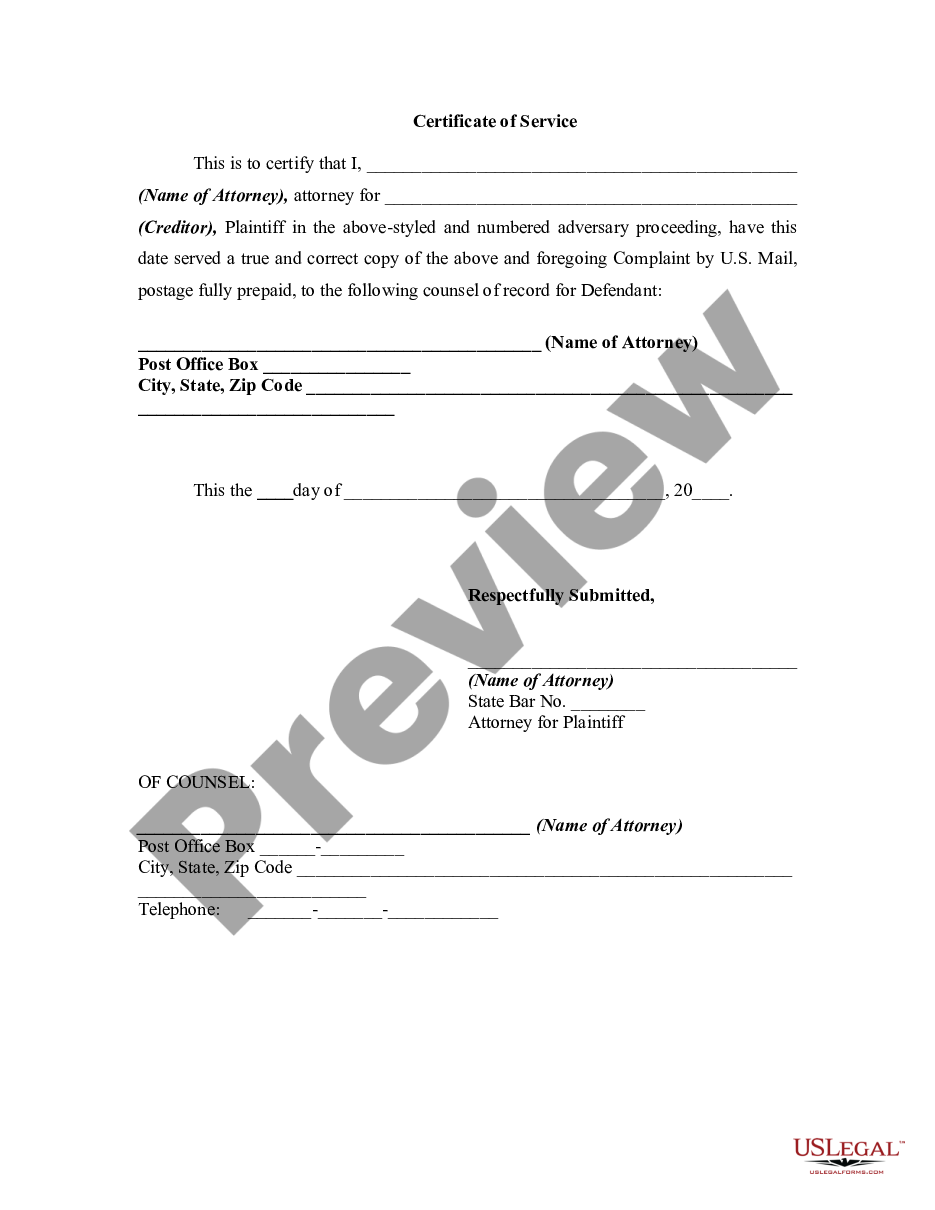 page 2 Complaint Objecting to Discharge or Debtor in Bankruptcy Proceeding for Failure to Keep Books and Records preview