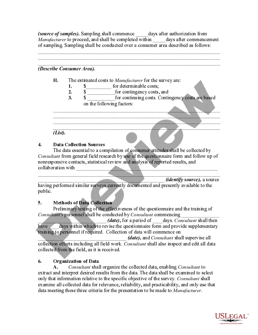 Get Agreement to Conduct Product Development Research for a Manufacturer Preview Agreement to Conduct Product Development Research for a Manufacturer