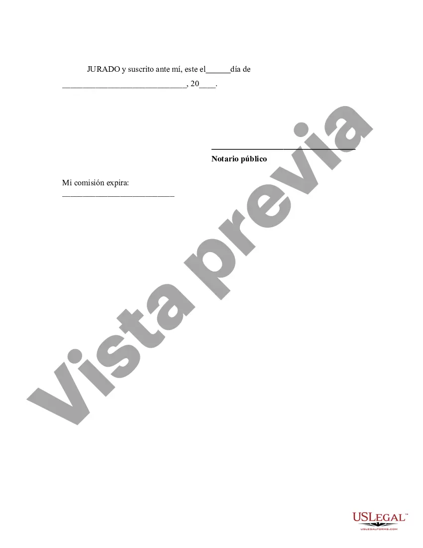 Preview Declaración jurada del poseedor adverso de que la propiedad se mantiene de manera adversa y el reclamo de título se basa en la concesión de propiedad del propietario anterior: derechos de los ocupantes ilegales