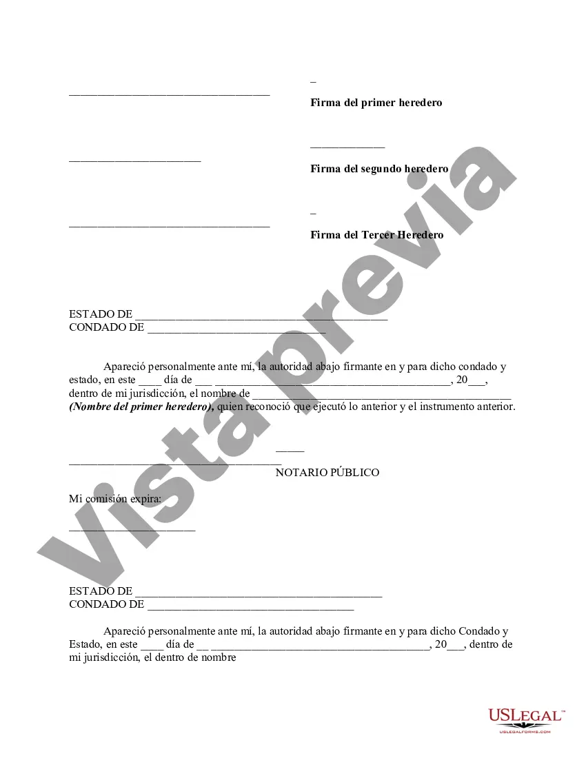 Preview Acuerdo para nombrar árbitros en cuanto a la división de bienes