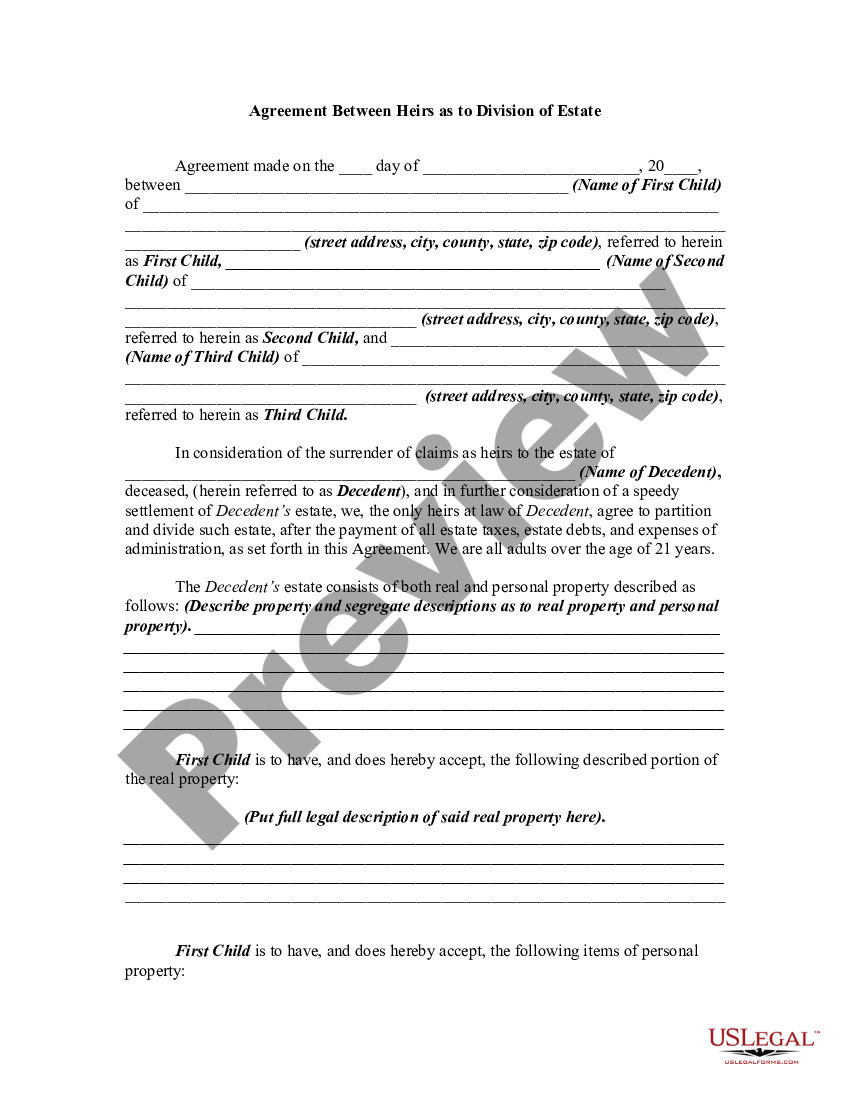 Family Settlement Agreement Sample