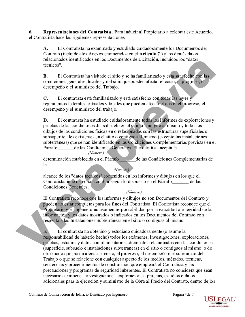 Preview Contrato de Construcción de Edificio Diseñado por un Ingeniero