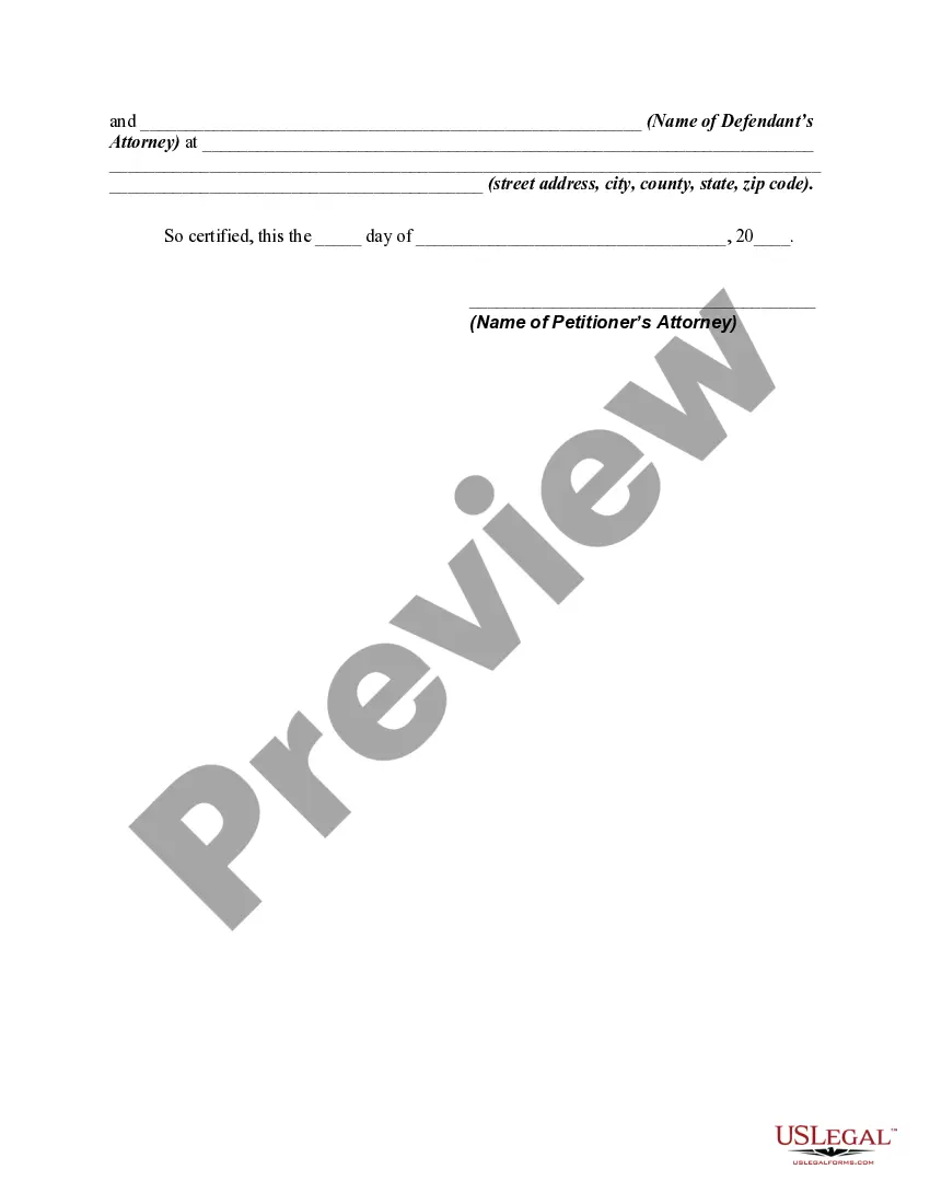 Preview Petition by Grandparent for Visitation Rights With Minor Grandchild on Dissolution of the Marriage of the Parents of Minor Child