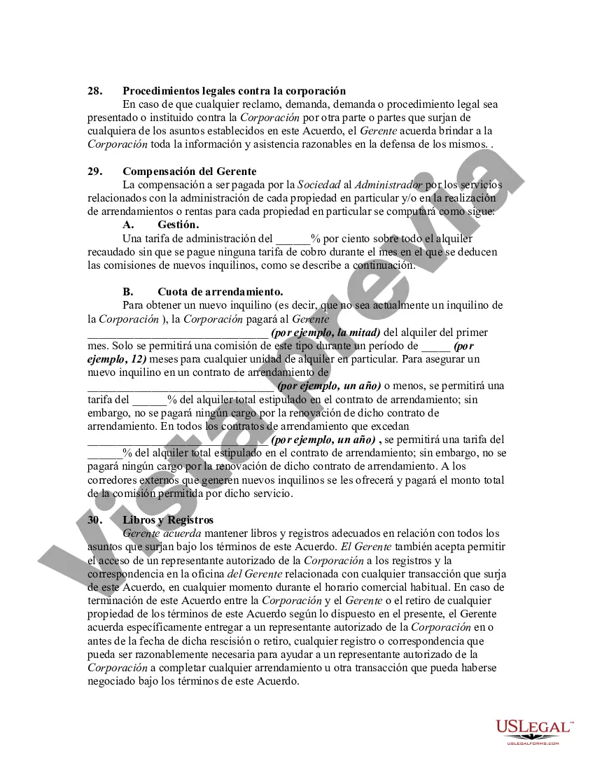 Preview Acuerdo de administración de propiedades con respecto a edificios múltiples