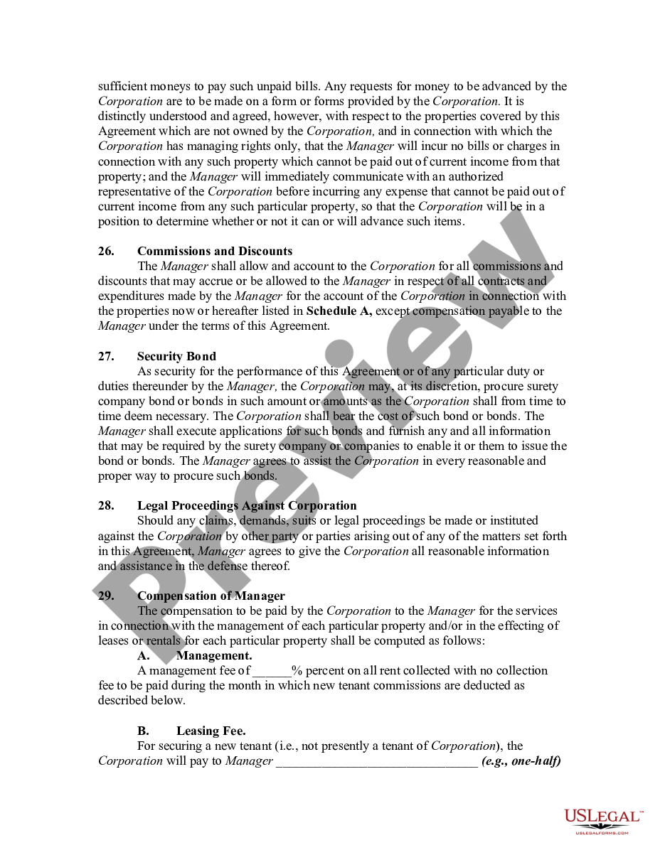 page 6 Property Management Agreement Regarding Multiple Buildings preview