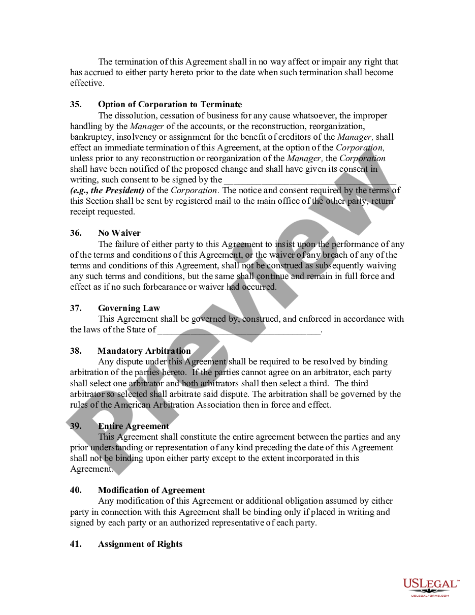 page 8 Property Management Agreement Regarding Multiple Buildings preview