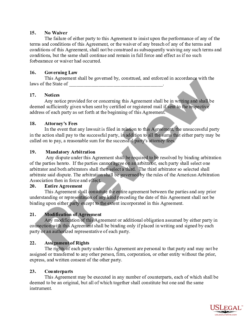 Agreement to Sell and Purchase Cattle Dairy Sale Contract Sample US Legal Forms