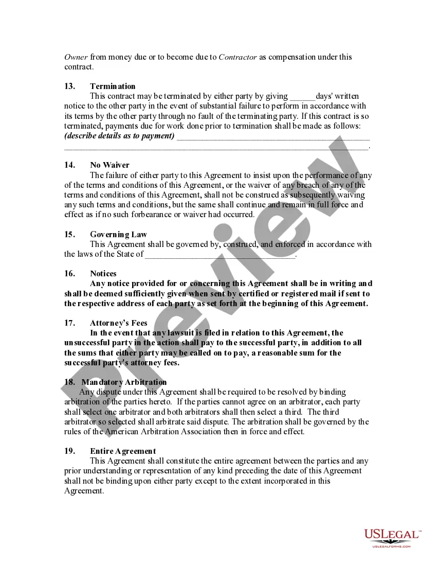 Get Contract for Cultivation of Soil Between Landowner and Self-Employed Independent Contractor Preview Contract for Cultivation of Soil Between Landowner and Self-Employed Independent Contractor