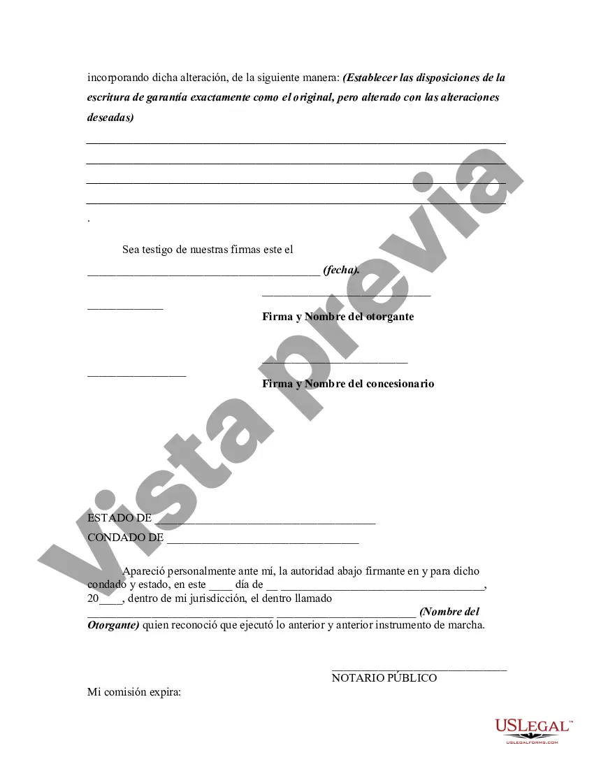 Get Ratificación de Reejecución de Instrumento Registrado con Alteraciones Preview Ratificación de Reejecución de Instrumento Registrado con Alteraciones