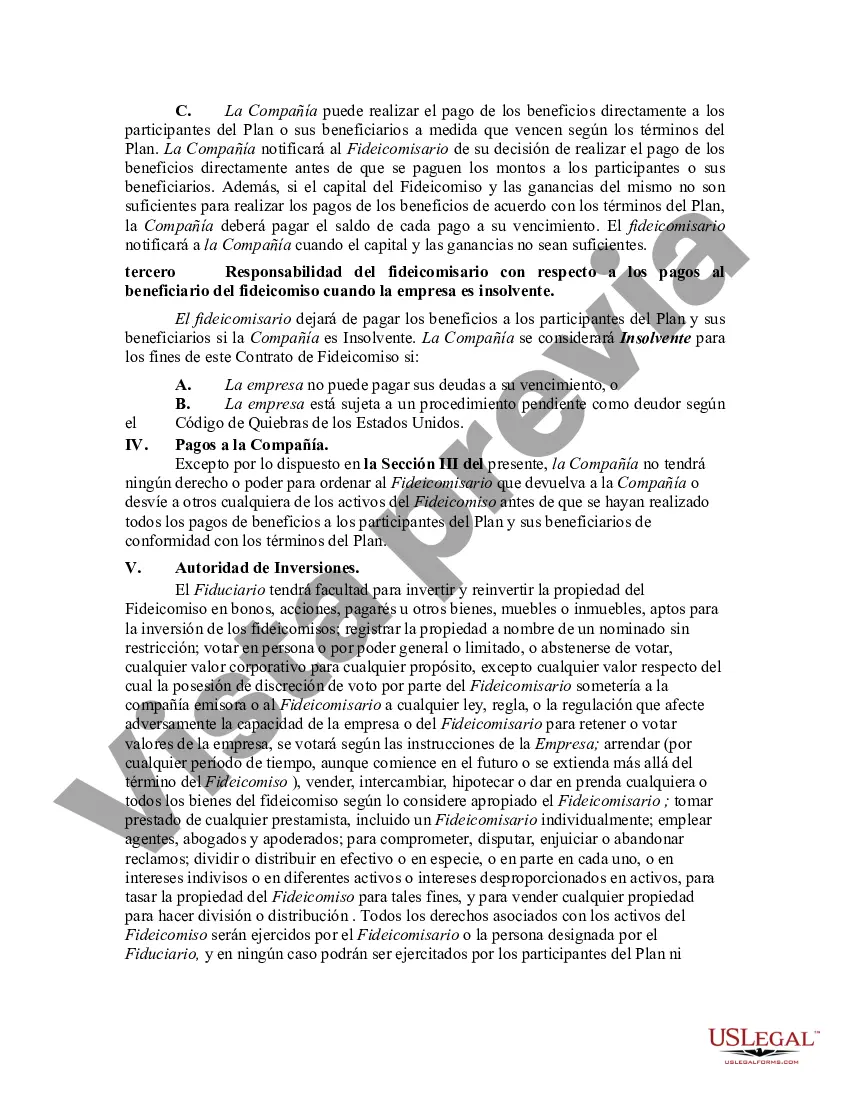 Preview Fideicomiso de compensación diferida no calificada para el beneficio de empleados ejecutivos: un fideicomiso de rabino