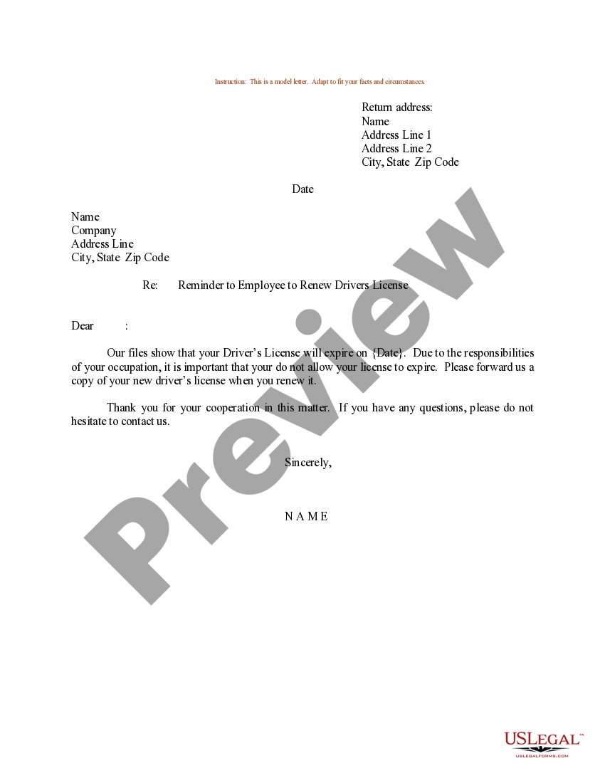 Arkansas Sample Letter For Reminder To Employee To Renew Drivers arkansas-sample-letter-for-reminder-to-employee-to-renew-drivers