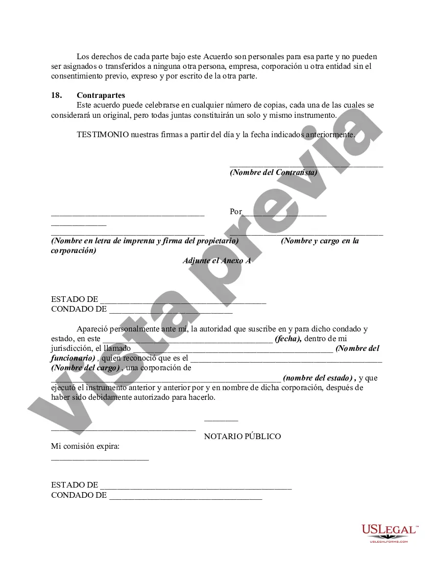 Preview Acuerdo de servicio de mantenimiento de edificios