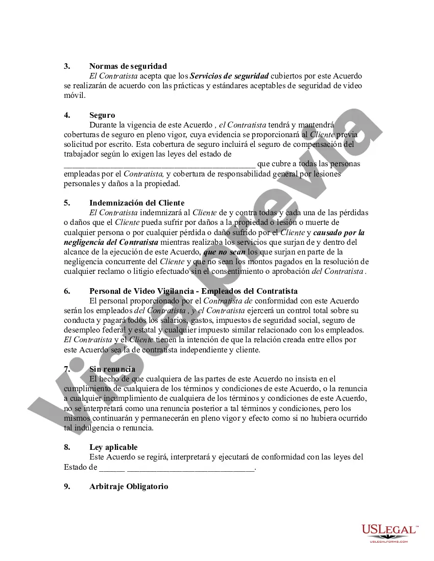Preview Acuerdo para proporcionar seguridad y vigilancia de eventos de video móvil