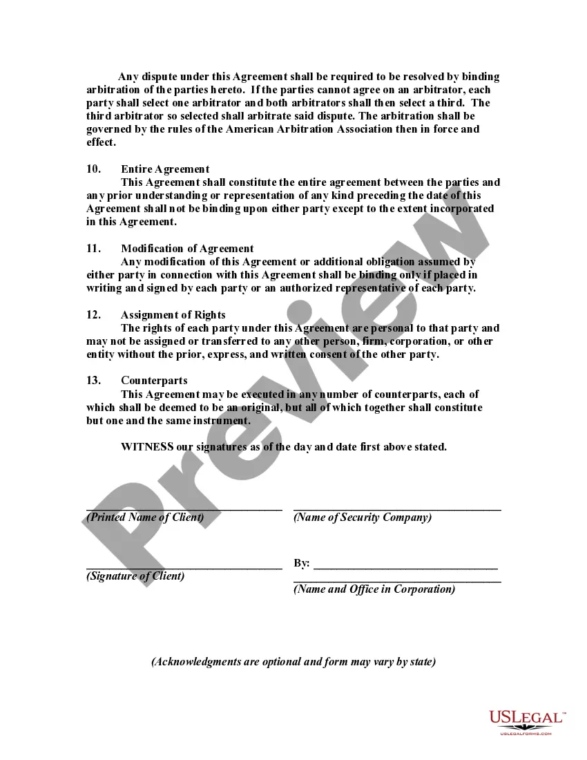Get Agreement to Provide Mobile Video Event Security and Surveillance Preview Agreement to Provide Mobile Video Event Security and Surveillance