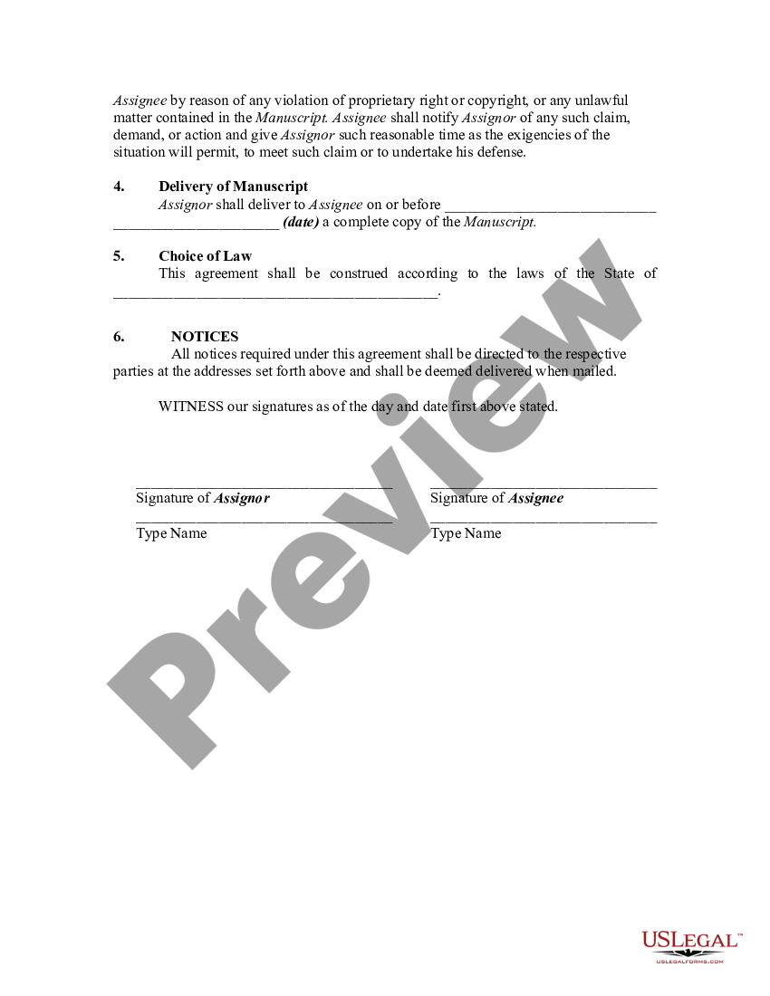 sample assignment of rights