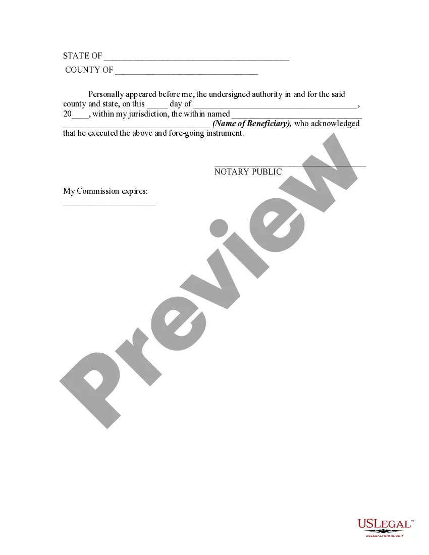 Get Assignment by Beneficiary of an Interest in the Trust Formed for the Benefit of Beneficiary Preview Assignment by Beneficiary of an Interest in the Trust Formed for the Benefit of Beneficiary