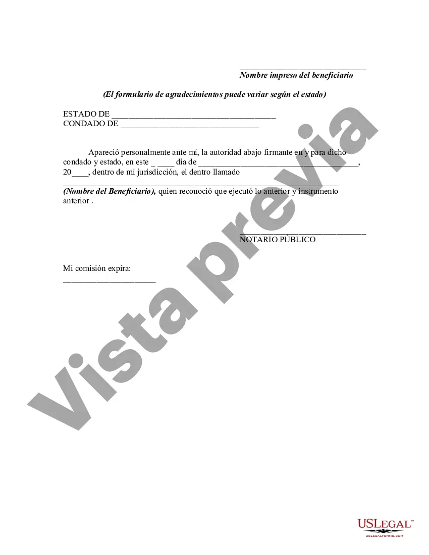 Preview Cesión por Beneficiario de un Porcentaje de los Ingresos de un Fideicomiso