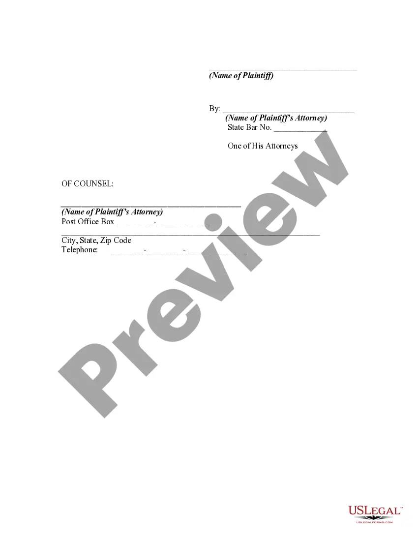 Get Complaint for Amount Due for Work and Labor Done on Open Account Basis - Breach of Oral or Implied Contracts Preview Complaint for Amount Due for Work and Labor Done on Open Account Basis - Breach of Oral or Implied Contracts