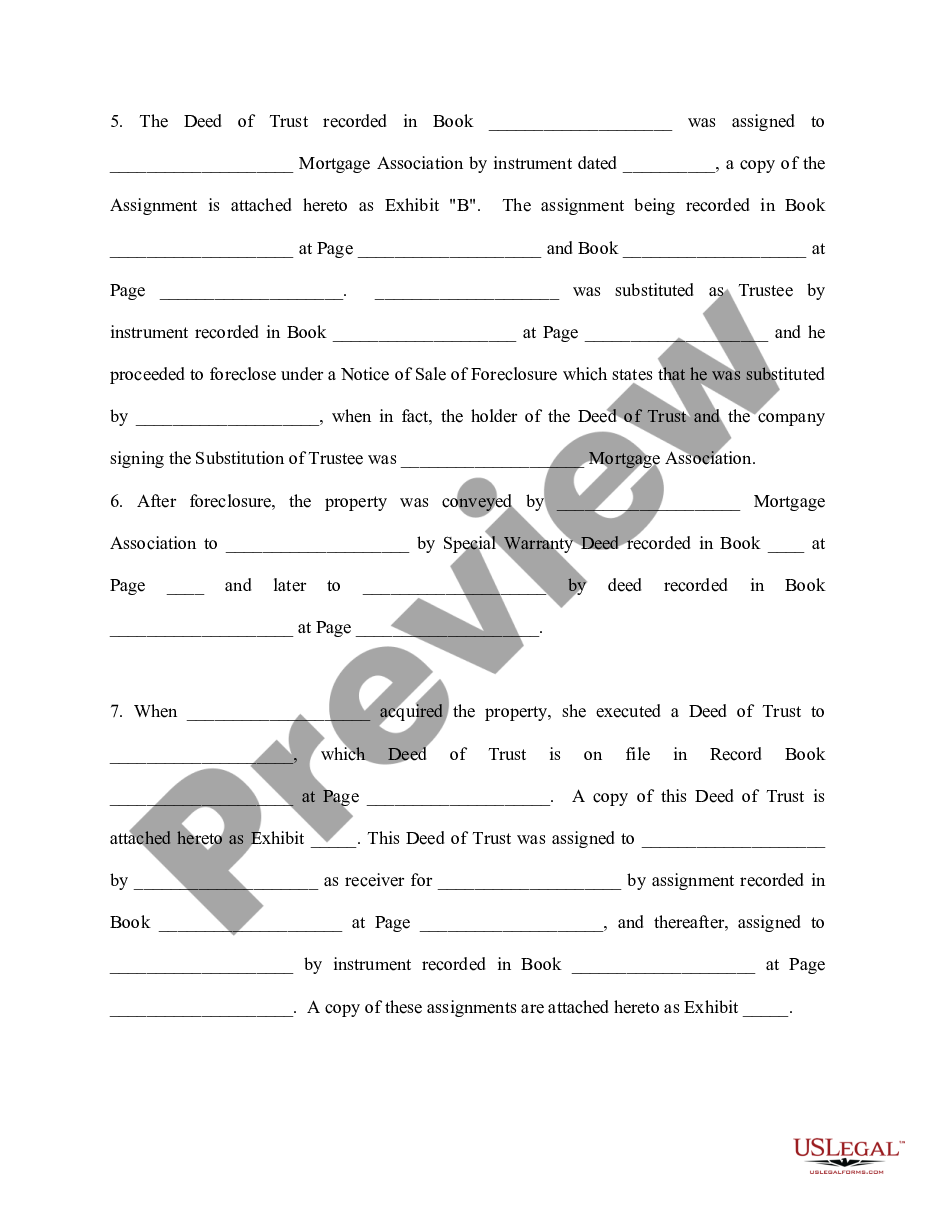 page 1 Complaint to Confirm Title preview