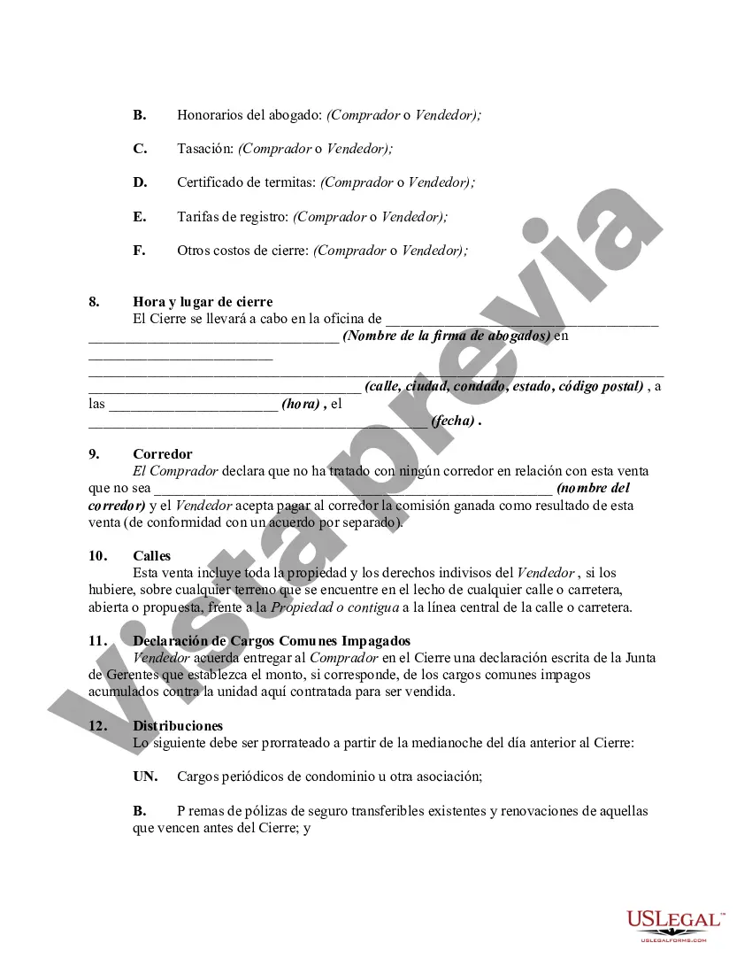 Preview Contrato de Compraventa de Unidad en Condominio