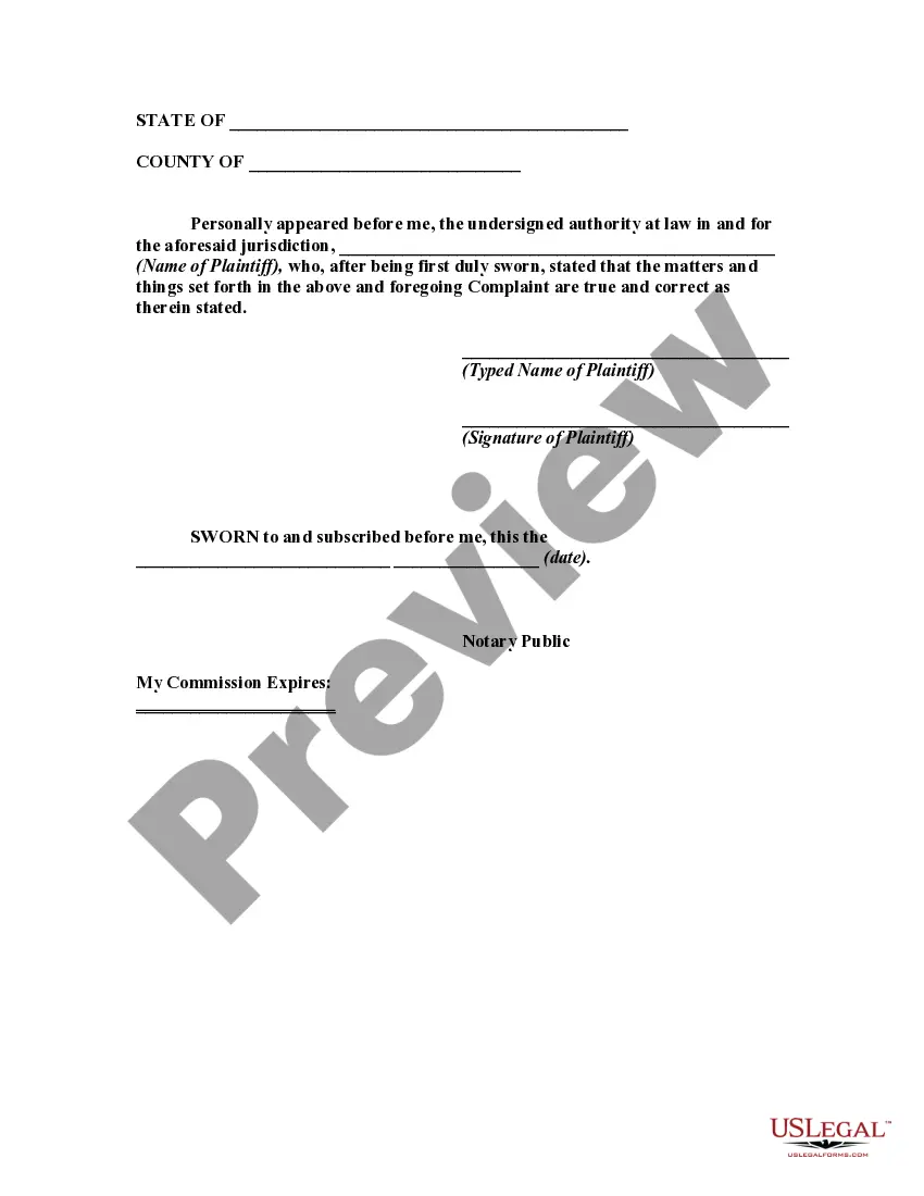 Preview Complaint for Breach of Covenant of Quiet Enjoyment