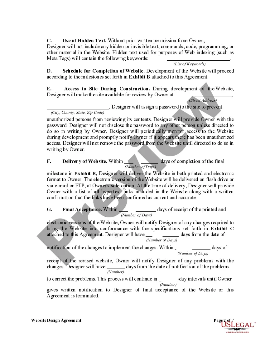 Get Website Design Agreement Preview Website Design Agreement